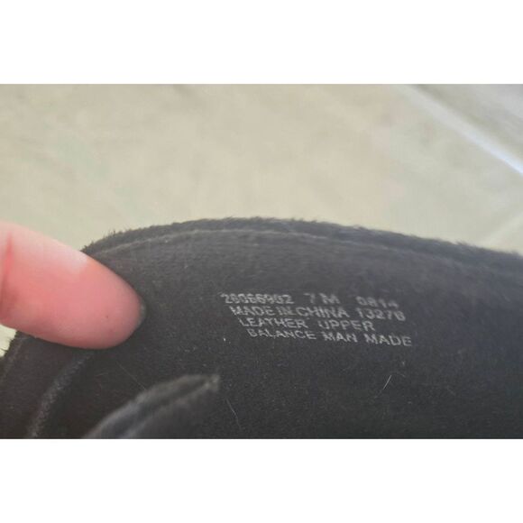 Womens Clarks Wedge Bootie Black Leather Suede Size 7 - Picture 7 of 7